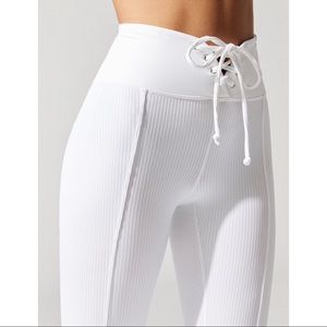 Year of Ours white football leggings, never worn